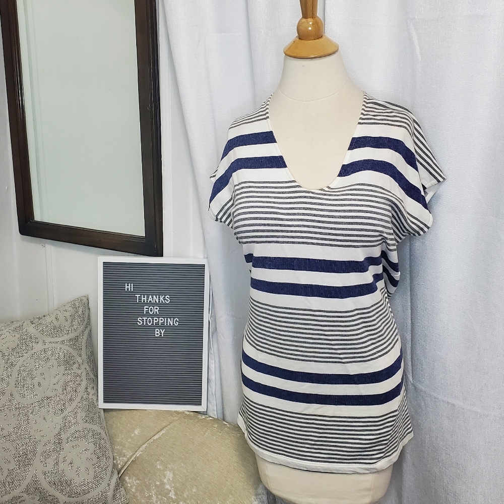 Anthropologie Lilka Striped Avery Tunic